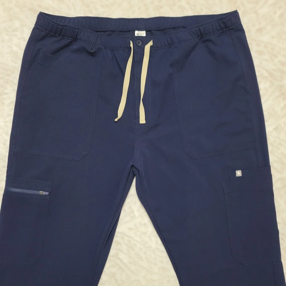 FIGS- Cairo Cargo Scrub Pants Men's Navy Blue Size XXL Medical Nurse Doctor